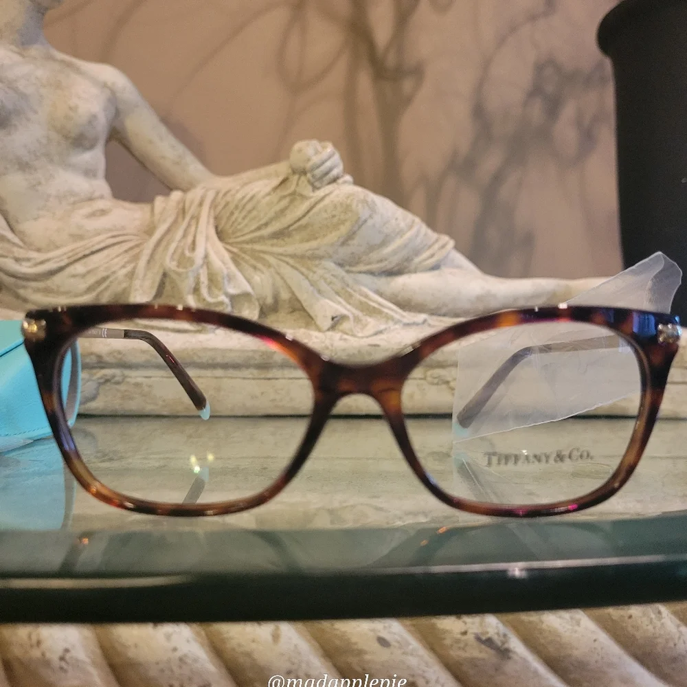 Tiffany & Co. TF2194 Havanah Eye Glass Frames Square Metal Luxury Designer #96